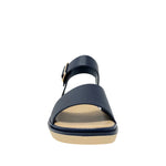 Sandalias flats Denisse para mujer color navy