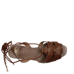 Sandalias flats Devaa para mujer color tan