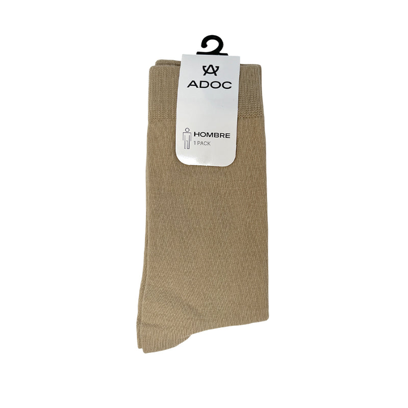 Calcetines Liso para hombre color beige