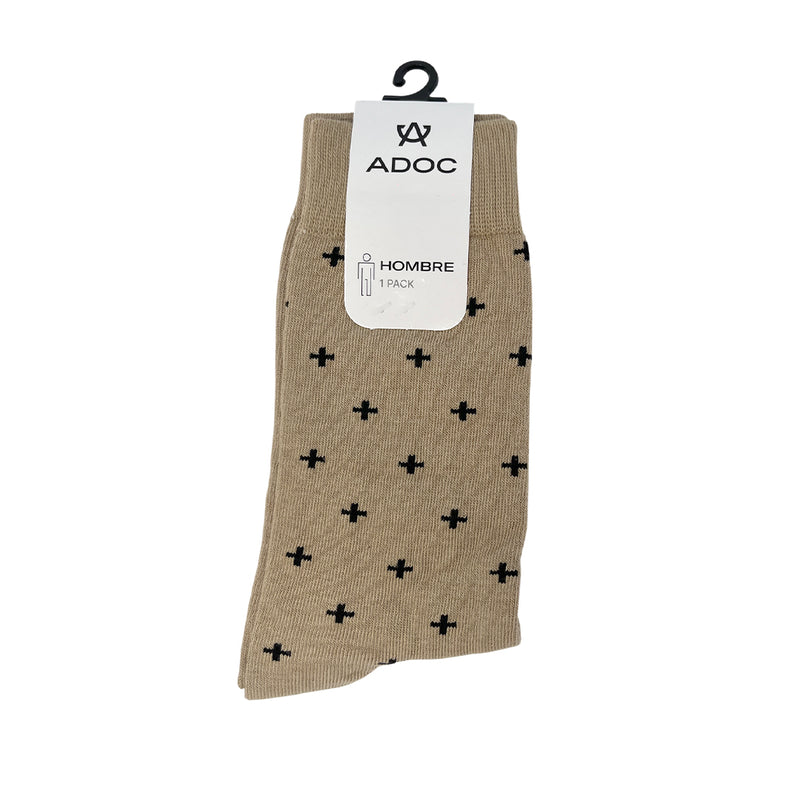 Calcetines Cross para hombre color beige