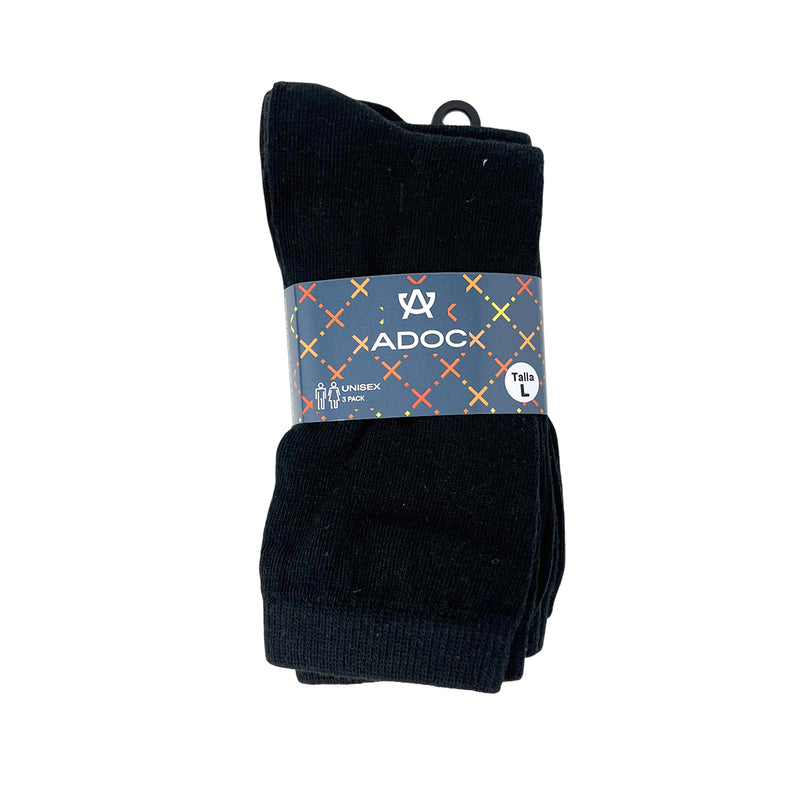 Calcetines escolares Liso para niño color negro