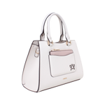 Cartera satchel Olivia para mujer color hueso