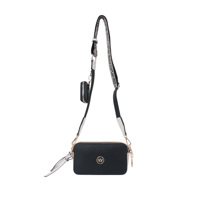 Cartera crossbody Libby para mujer color negro