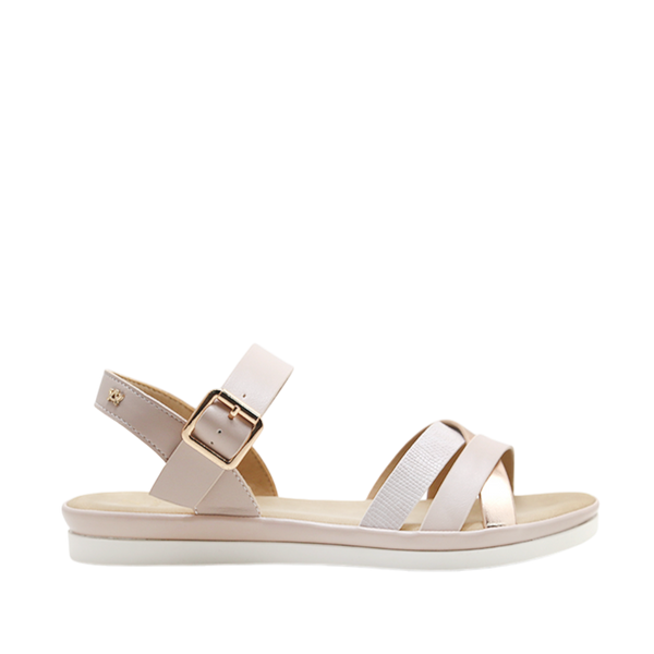 Sandalias flats Regina para mujer color blush