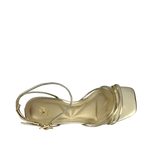 Sandalias de tacón Tessie para mujer color dorado