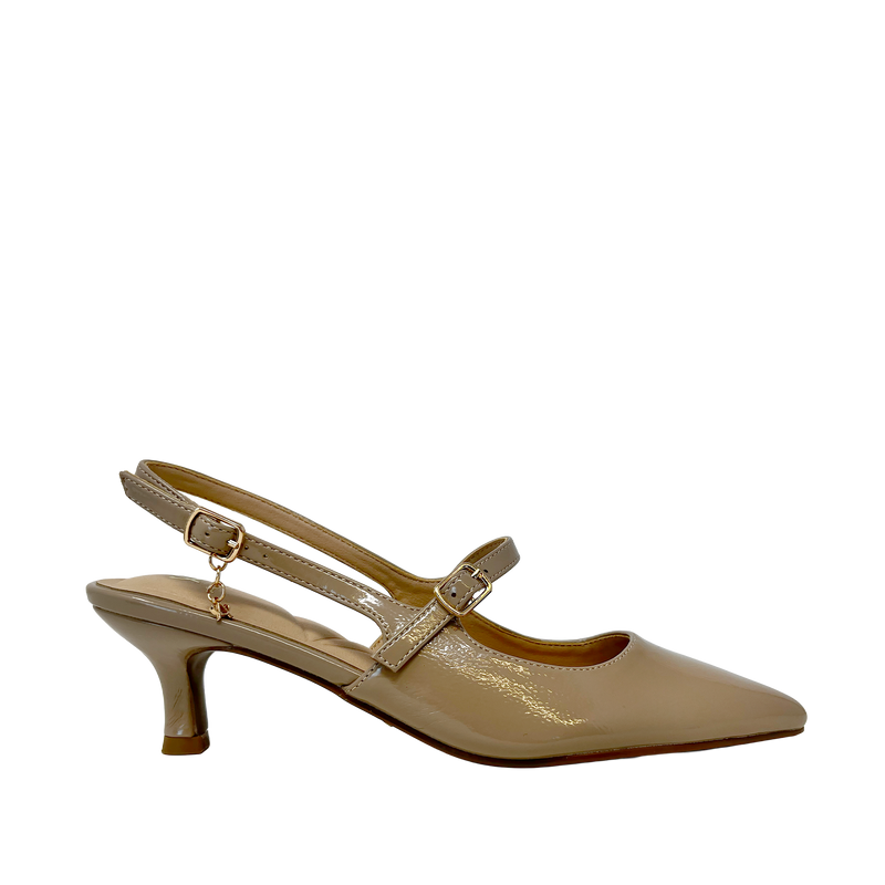 Tacones Bell para mujer color arena