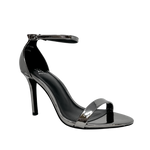 Sandalias de tacón Brazen para mujer color plateado