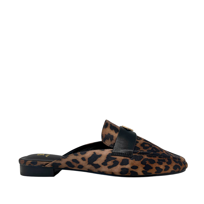 Mules Nola para mujer color leopardo
