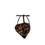 Ballerinas ankle strap Nivika para mujer color leopardo