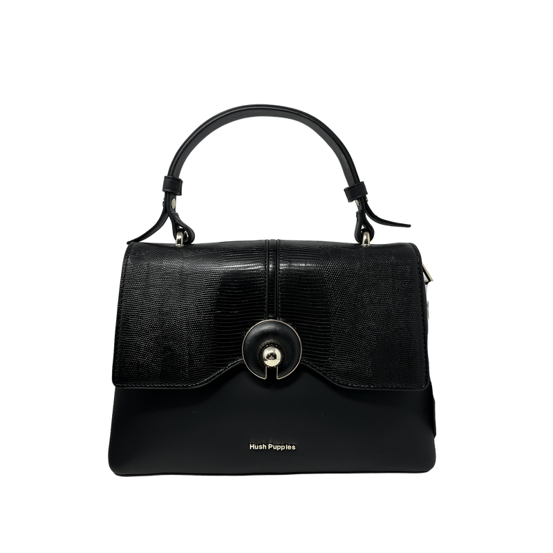 Cartera satchel Sylvie para mujer color negro