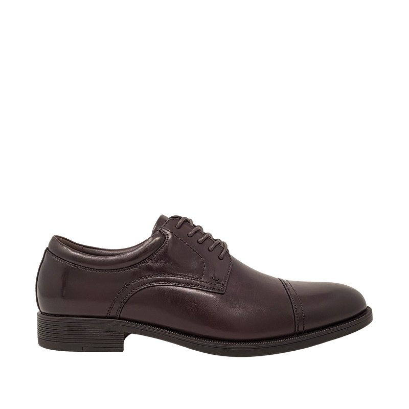 Oxfords cap toe Guz para hombre color vino