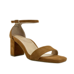 Sandalias de tacón Celine para mujer color tan