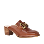 Tacones mules Faby para mujer color tan
