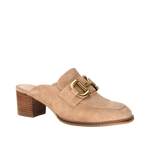 Tacones mules Faby para mujer color beige