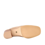 Tacones mules Faby para mujer color beige