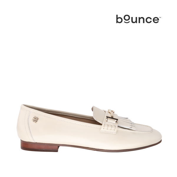 Mocasines Jacky Hp para mujer color hueso