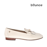 Mocasines Jacky Hp para mujer color hueso