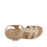 Sandalias flats Hanne para mujer color taupe