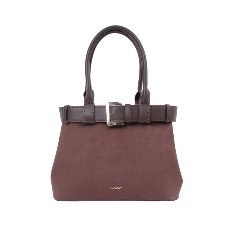 Cartera satchel Kaya para mujer color café