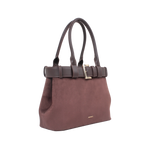 Cartera satchel Kaya para mujer color café