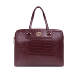 Cartera satchel Kendra para mujer color burgundy