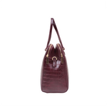 Cartera satchel Kendra para mujer color burgundy