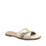 Sandalias flats Rita para mujer color hueso