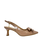 Tacones slingback Sydney para mujer color nude