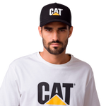 Gorra Cat Logo Mesh unisex color negro