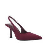 Tacones slingback Indianna para mujer color vino