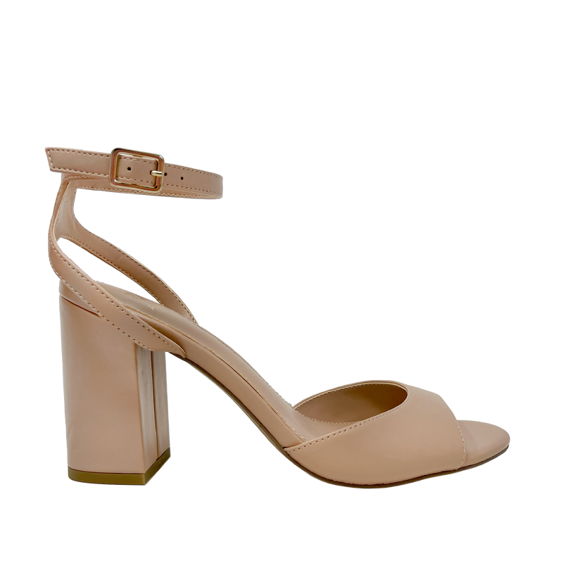 Sandalias de tacón Glowen para mujer color blush